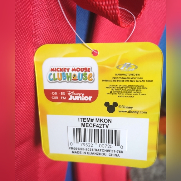 💕*Brand New* Disney Junior Mickey Mouse Backpack for kids - Picture 6 of 11